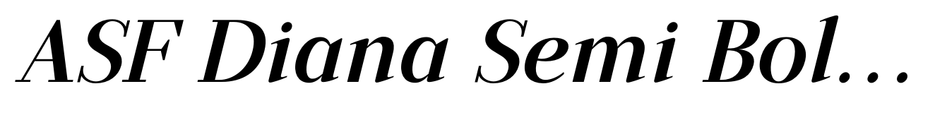 ASF Diana Semi Bold Italic